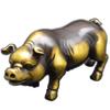 Luxurious Brass Zodiac Pig Figurine: Decorative Ornament for Living Room, Office, or Entrance