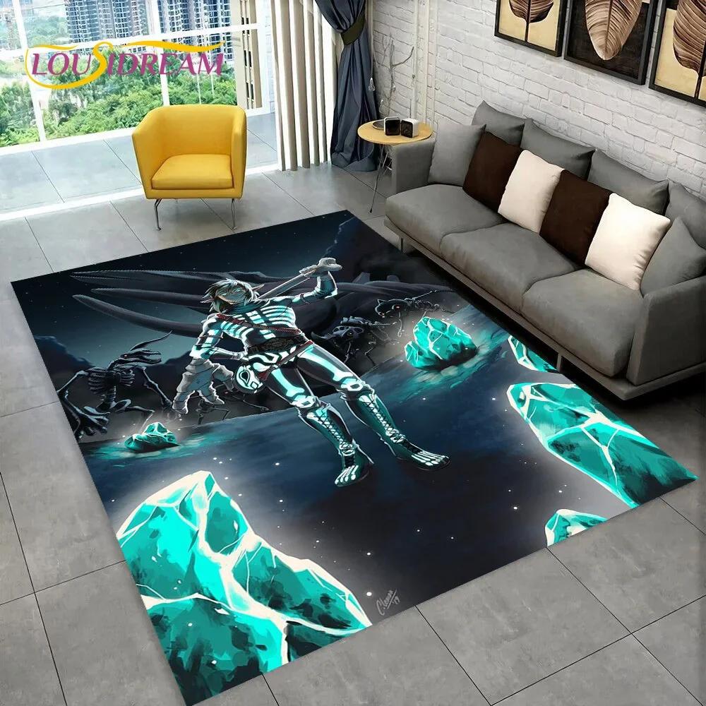 2025 3D Z-Zelda2 Spiel Cartoon Teppich für Wohnzimmer Schlafzimmer Heimdekoration, Bodenteppich rutschfeste Dekoration für Sofa Fußmatte Kinder