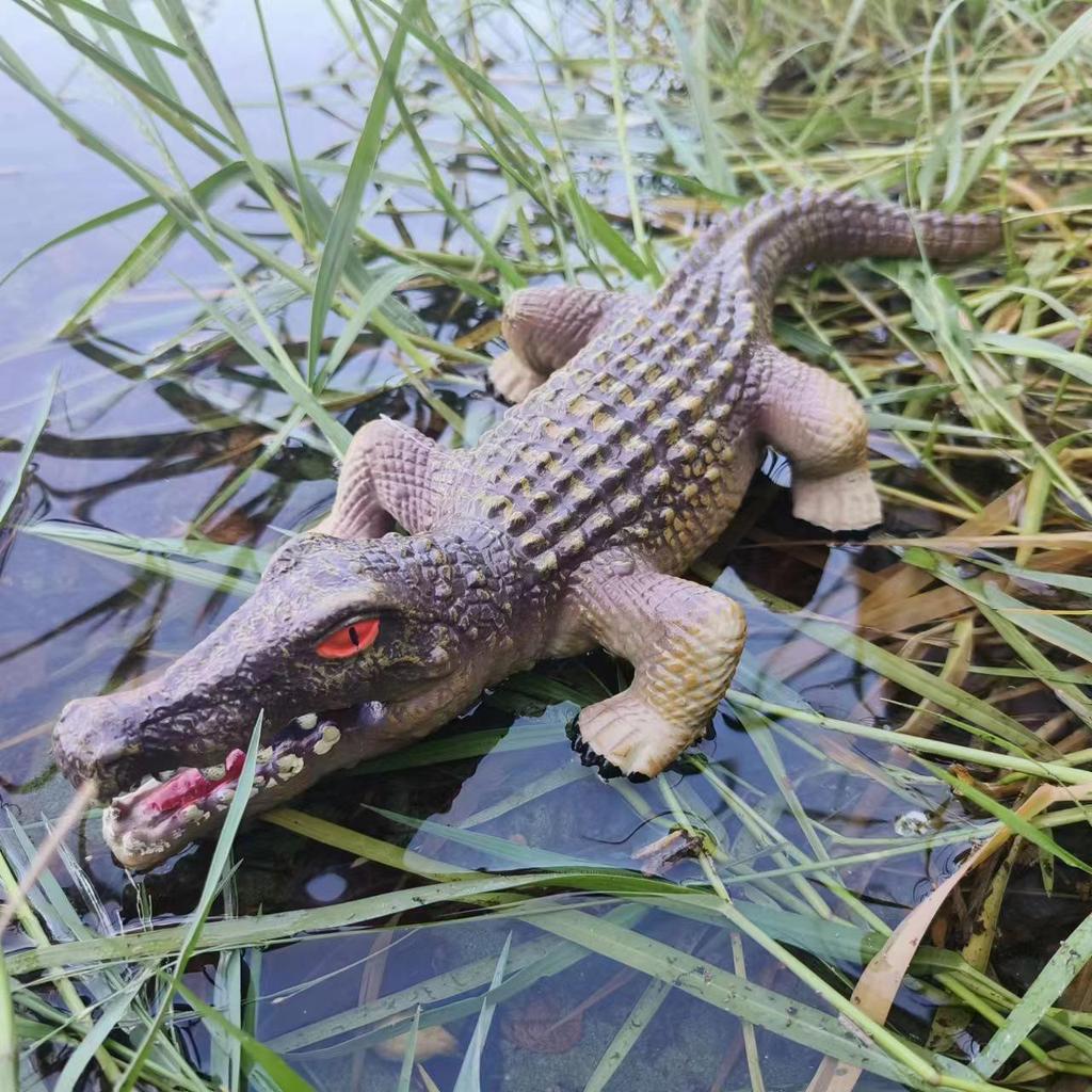 Large Soft Rubber-Filled Cotton Crocodile Toy - Simulation Animal Model