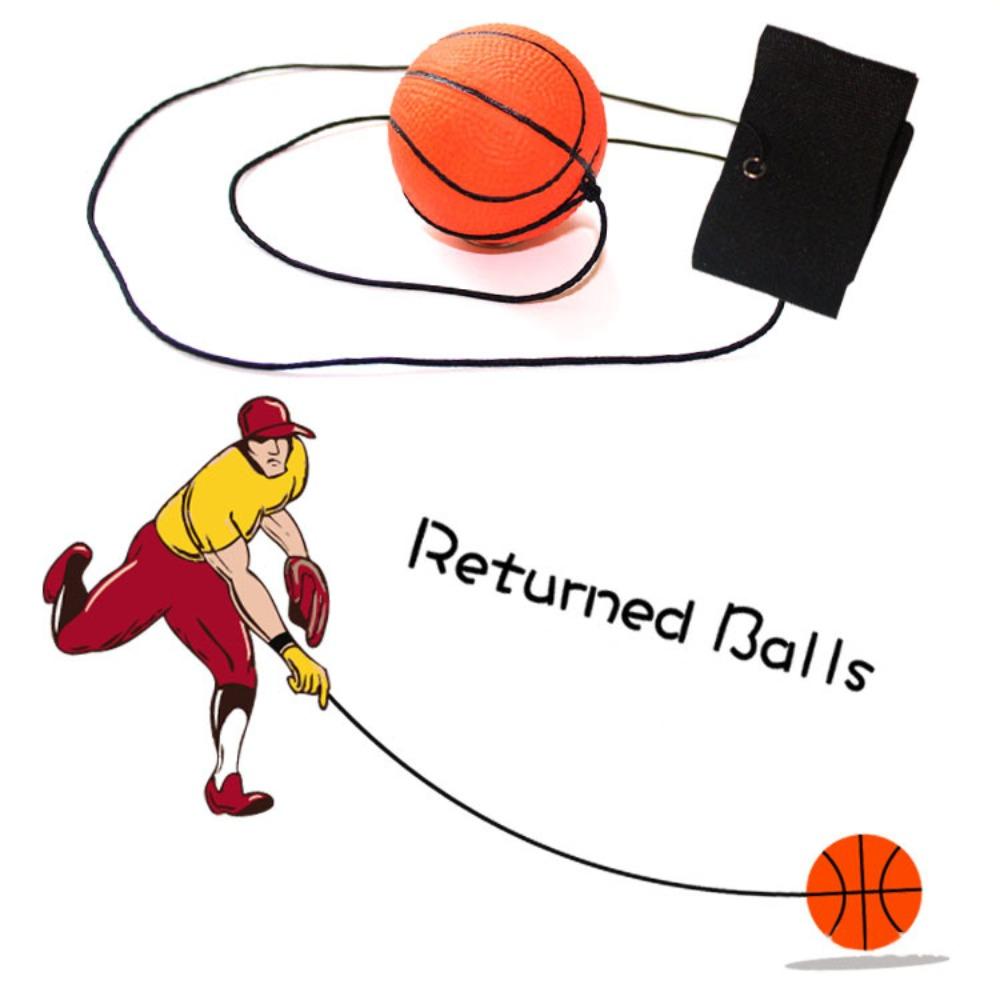 Game Exercises Return Sponge Ball Nylon String Wrist Bounce Ball New Rubber Hand Ball  Outdoor
