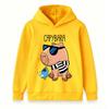 Kids Boys Girls Pullover Hoodie, Cool Capybara Wearing Sunglasses Print Casual Hooded Sweatshirt, Cute Blue Bird Pattern Soft Warm Lightweight Top