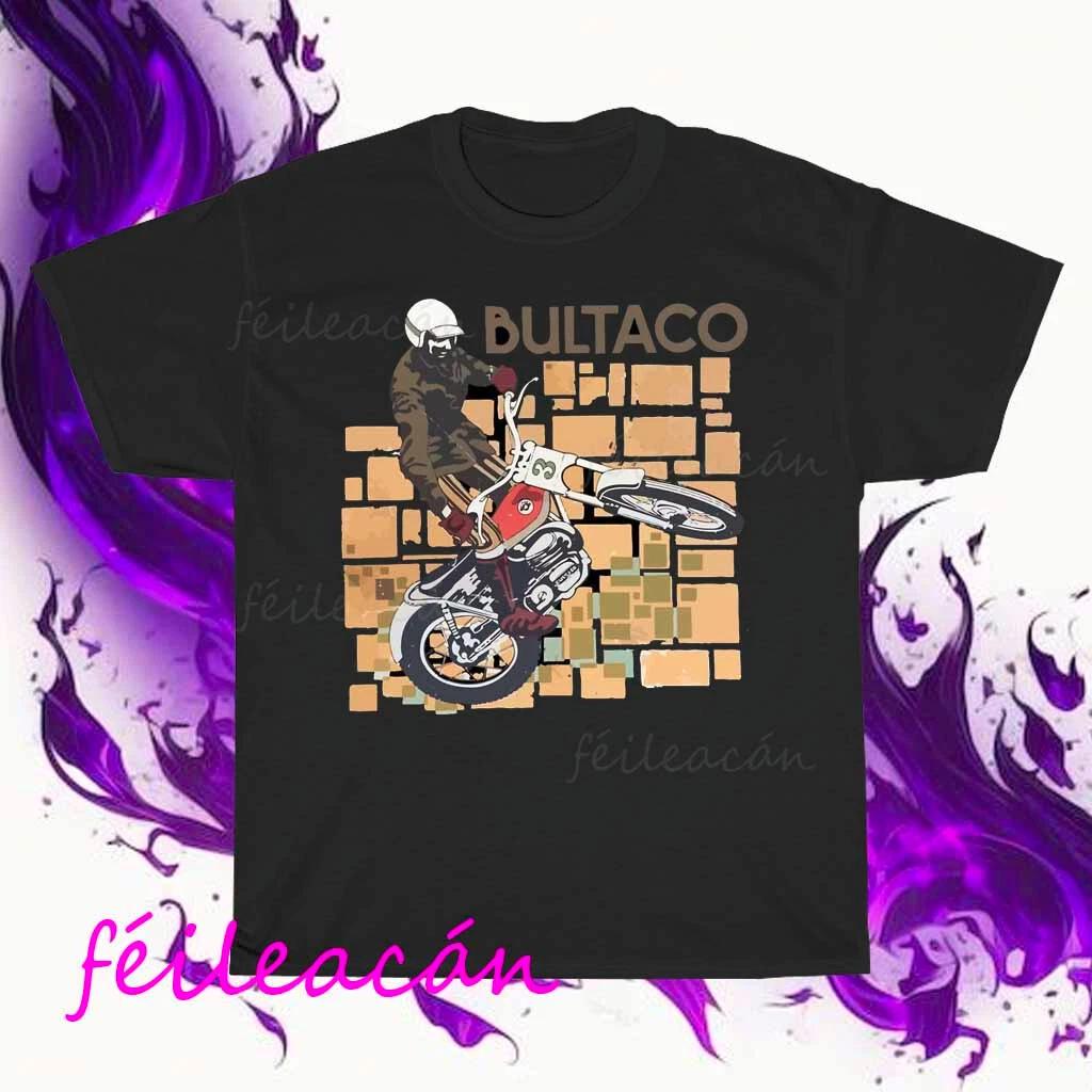 

Brand New Bultaco Motorcycle Active logo American T-Shirt Funny Size S to 5XL S