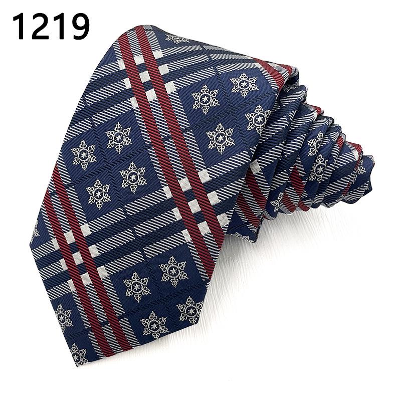 Luxury Men's Jacquard Christmas Tie - High-end Polyester Fashion