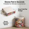With Handle Fabric Floral Storage Bag Large Capcity Clothes Toy Organizer Quilted Laundry Basket