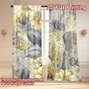 Set Of 2 Flat Printing Curtains Without Rod Floral Swirls Paisleys Women Is Day Festival Chic Print Polyester Easy Curtain