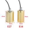 Practical Professional Ceramic Screw Lamp Holder E27 E14 Light Base Metal Surface Led lamp Parts