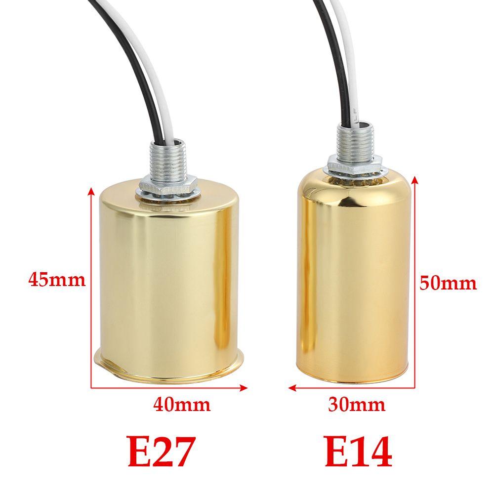 Practical Professional Ceramic Screw Lamp Holder E27 E14 Light Base Metal Surface Led lamp Parts