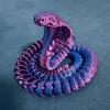 3D Printed Snake Fidget Toys Crystal Dragon Flexible Joints Executive Desk Toys Home Office Decor Perfect Gifts For Autism/Adhd