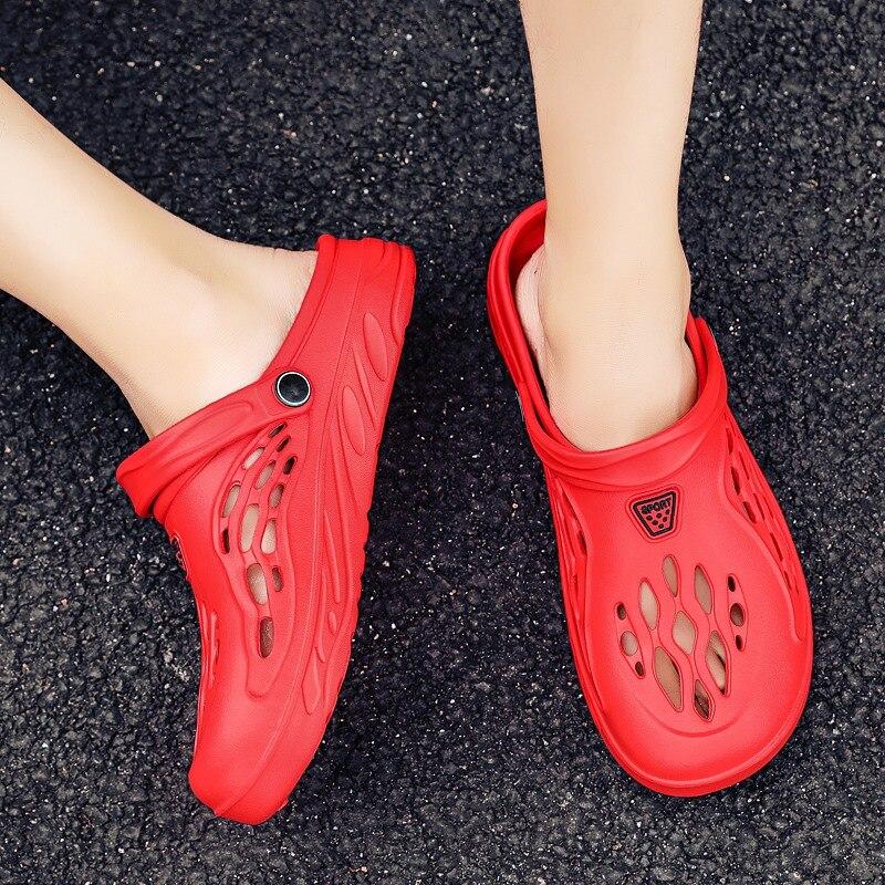 Men Shoes Unisex Summer Hollow Slippers Fashion Outdoor Sneakers Breathable Casual Couple Beach Sandal Flip Flops Shoes Slippers