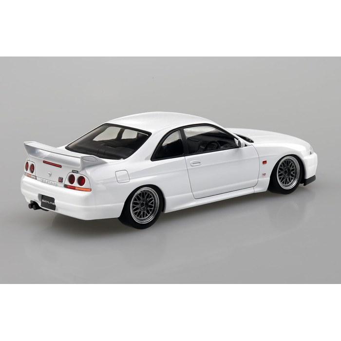 Aoshima Snap Kit No. 21CU-WE Nissan R33 Skyline GT-R Custom Wheels (White) 1/32 Scale Plastic Model