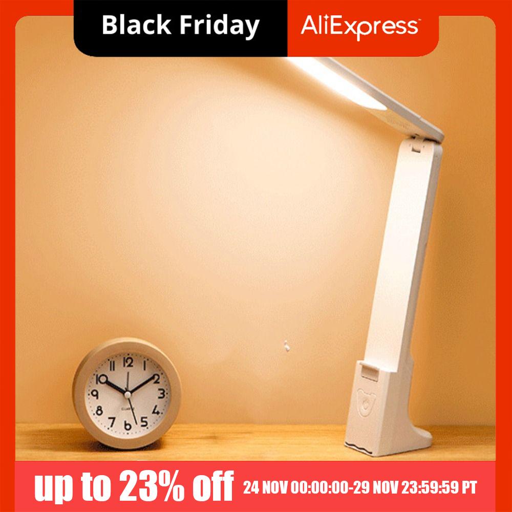 Multi Angle Adjustable Book Reading Light USB Charging Touch Control LED Desk Lamp Eye Protection Stepless Dimming Bedside Lamp