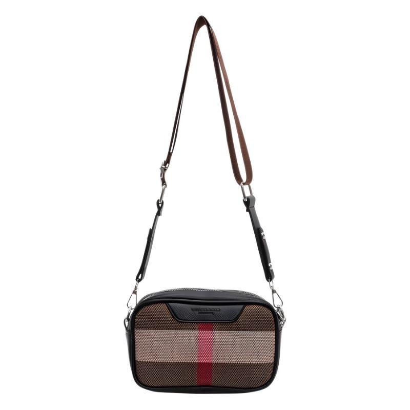 Small Square Bag Women's New Contrasting Color Plaid Shoulder Bag, High-end Versatile Messenger Bag, Wide Shoulder Strap Women's Bag