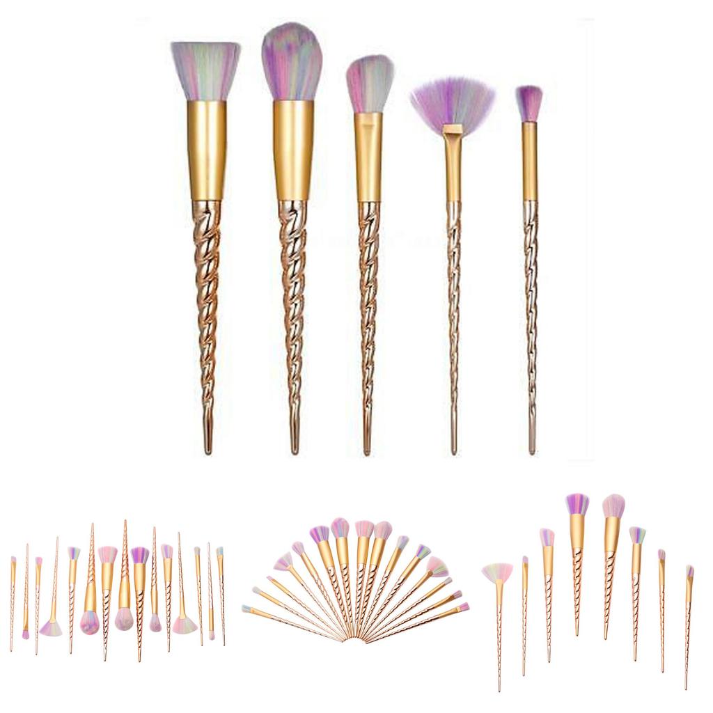 10pcs Female Unicorn Makeup Brushes Set Thread Contour Eyeshadow Powder Brush
