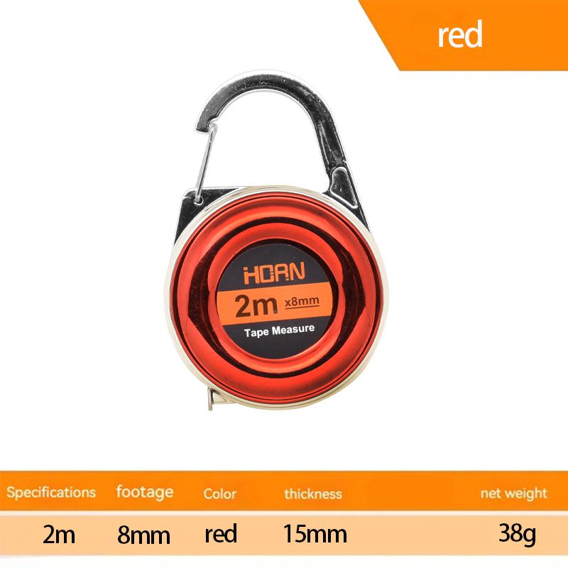 

1pc Mini Keychain Tape Measure 2m Steel Tape Measure Delicate Small Steel Ruler Multipurpose Steel Tape Measure Gift Ruler 2m