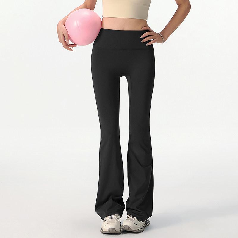 High-Waisted Flared Yoga Pants - Butt-Lifting, Camel Toe-Free, Perfect for Dance, Running, and Pilates.