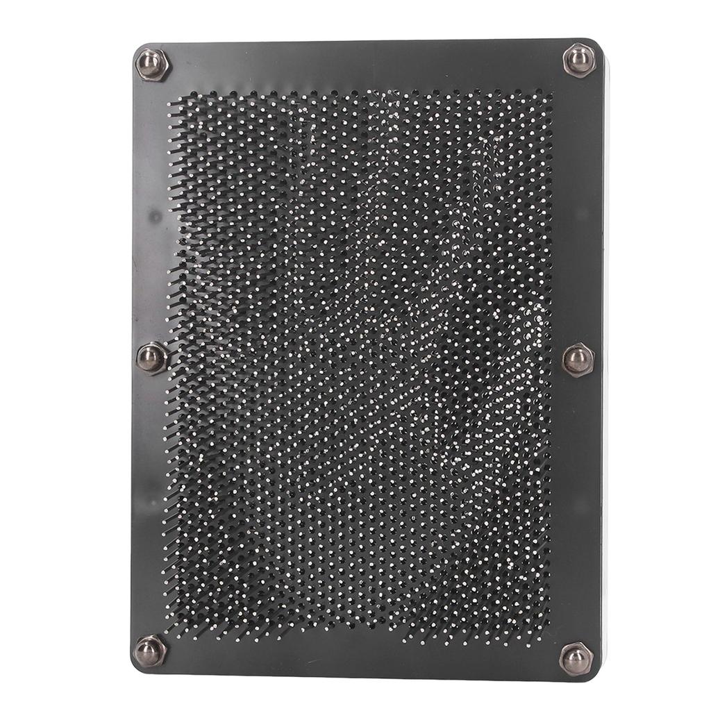 3D Pin Art Board Spielzeug Hand Sensorisch Silber Große Größe 3D Pin Skulptur Board für Kinder Erwachsene