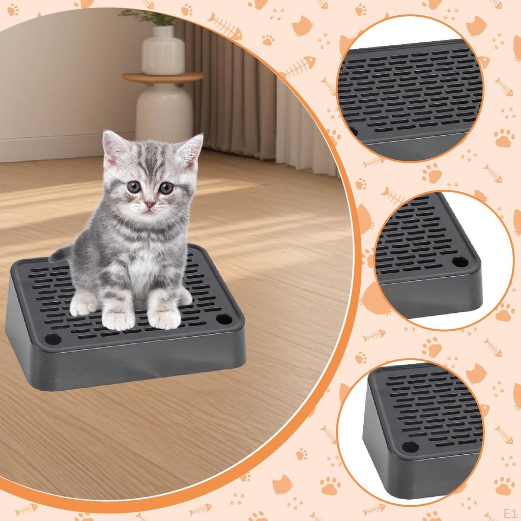 Footboard for Cat Litter Box to Clean Reusable Indoor Keep Room Tidy Pet Accessories Small
