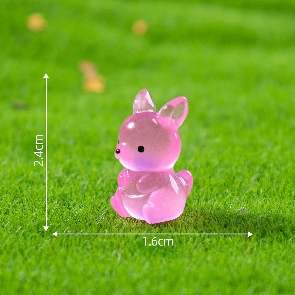 30X micro-landscape creative luminous wallaby doll cute pieces gardening landscaping diy decoration accessories mini ornaments