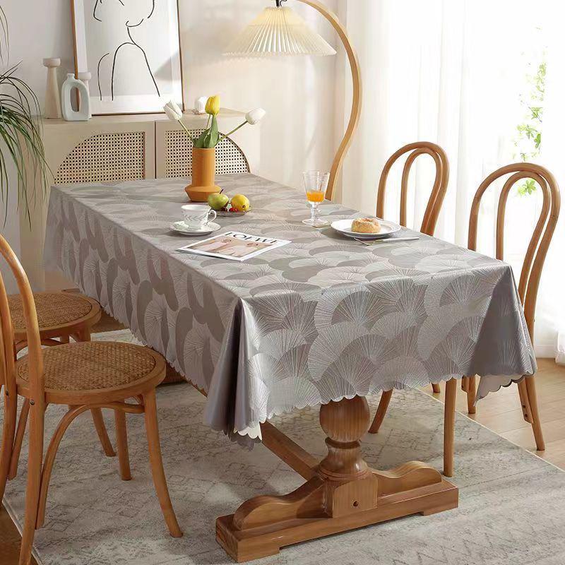 Waterproof, Scald-proof, Oil-resistant PU Tablecloth - European Style for Dining, Hotel, Restaurant, or Coffee Table.