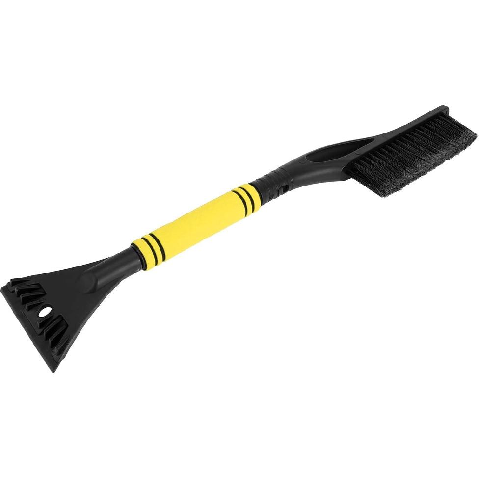 1pc 60x11cm Universal Car Ice Scraper Brush with Broom - SUV Snow Frost Remover for Car Truck RV Windscreen Side Window Anti Crash - Plastic Blue