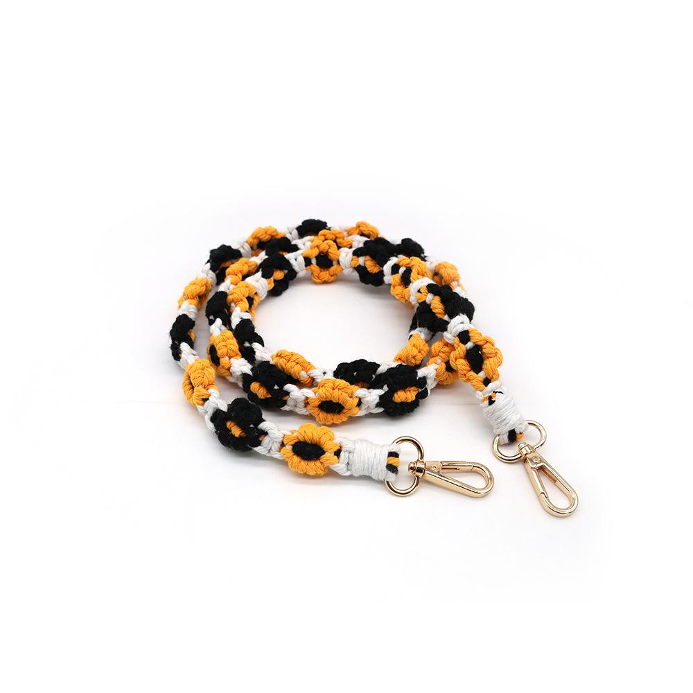 Best-Selling Daisy Cotton Rope Phone & Keychain Lanyard with Double Buckle 14*8