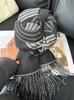 New autumn and winter gray double-sided lock scarf shawl women's high-end light luxury outer with warm scarf scarf