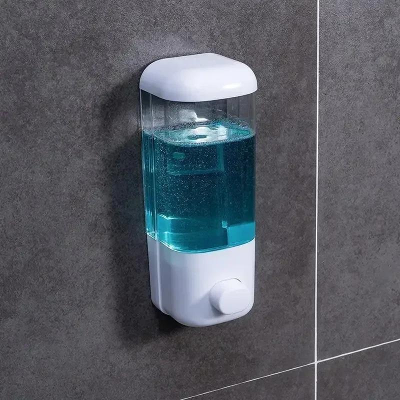 500/1000ML Wandmontierter Handseifenspender Manuelle Betätigung Geeignet für Shampoo und Duschgel usw.
