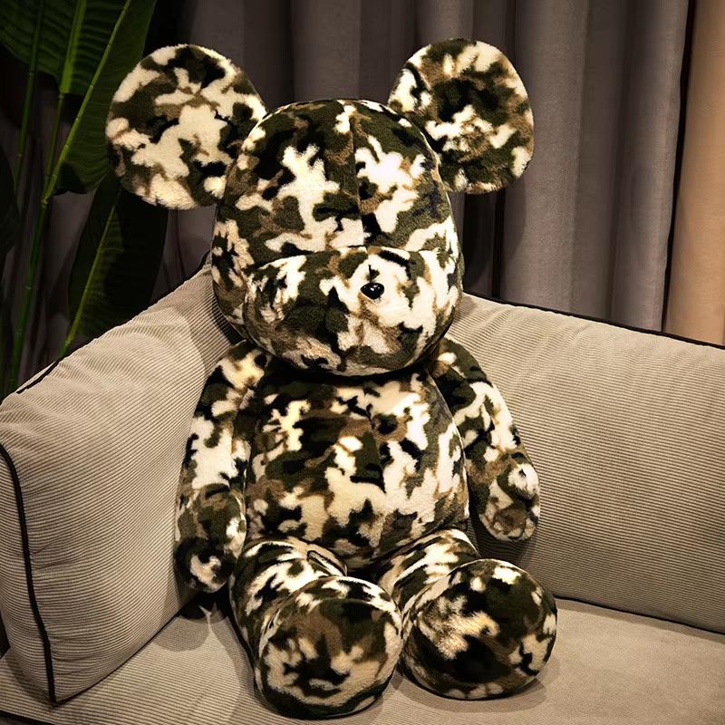 Cuddle Baby Teddy Bear Claire Plush Toy Long Hair Big Bear Doll Bow Tie Bear Plush Toys Children Christmas Birthday Gift 34cm