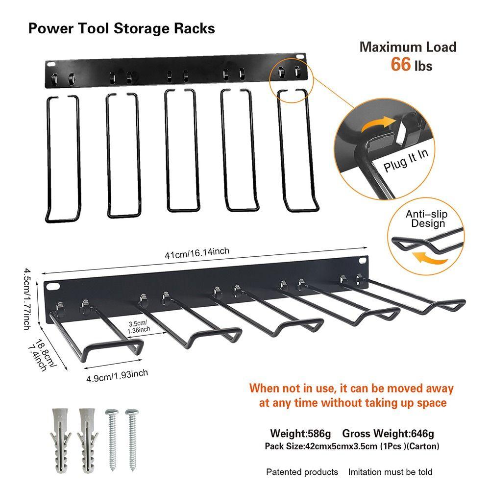 Suport scule Organizator scule electrice de mână Raft depozitare scule montat pe perete Depozitare scule