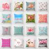 Creative Cartoon Polyester Material Pillow, Flamingo Pattern Pillow, Home Soft Furnishing Sofa Cushion Pillow