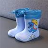 Removable Plush Four Seasons Rain Boots Toddler Waterproof Children Shoes Eva Lightweight Warm Kids Water Shoes