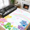 Anti‑Slip Crystal Velvet Floor Rug, Care Bears Design Carpet for Indoor Living Bedroom Home Decoration