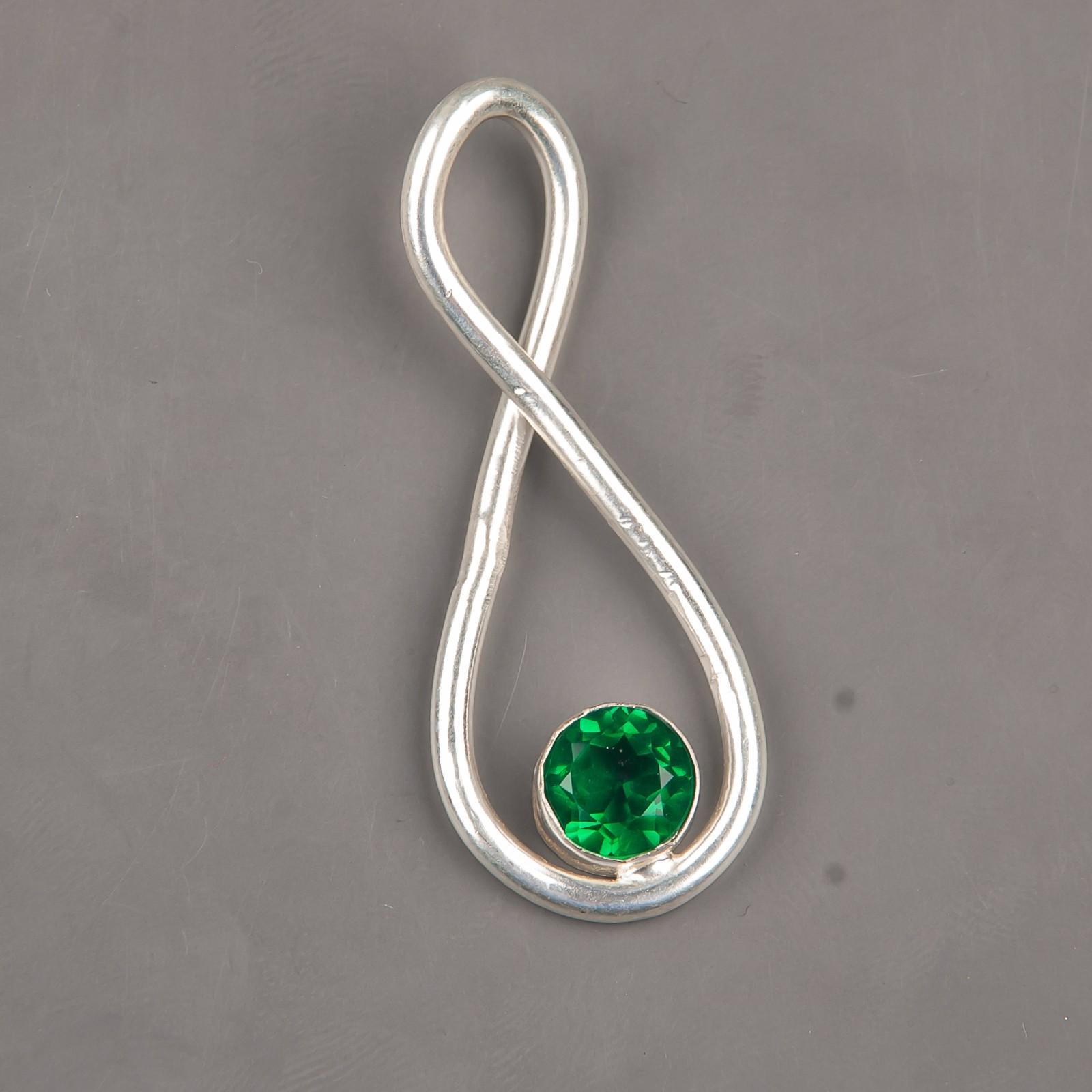 

Chrome Diopside Gemstone 925 Sterling Silver Jewelry Handmade Gift Pendant 1.66 PP-20-7