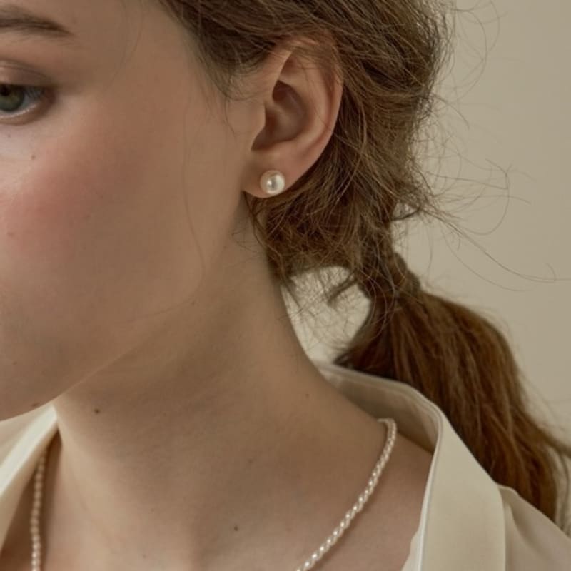 BEFORE MOONRISE 14K Pearl Earrings 8mm GE301-8