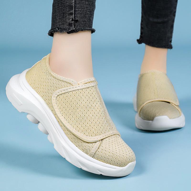 Shoes Women's New Velcro Convenient Middle-aged and Elderly Mother Shoes EVA Cold Sticky Lightweight Casual Shoes Comfortable Elderly Shoes