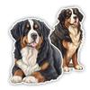 Car Sticker Bernese Mountain Dog Decal Vinyl Detachable Waterproof Outdoor Car Bumper Window Notebook Computer Decoration Car Accessories TM409