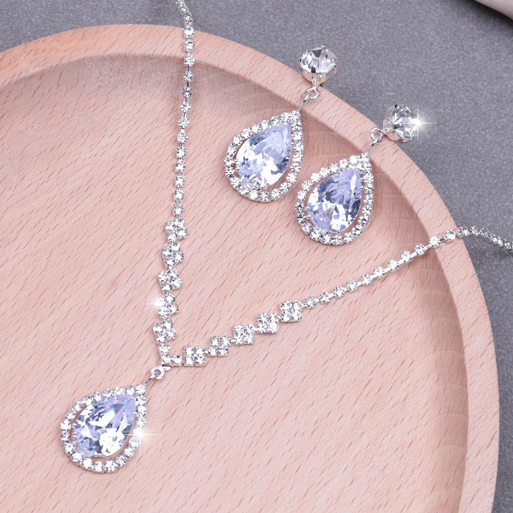 Exaggerated Necklace, Exquisite Necklace, Exaggerated Earring Set, Two-piece Necklace, Banquet Accessories for Women