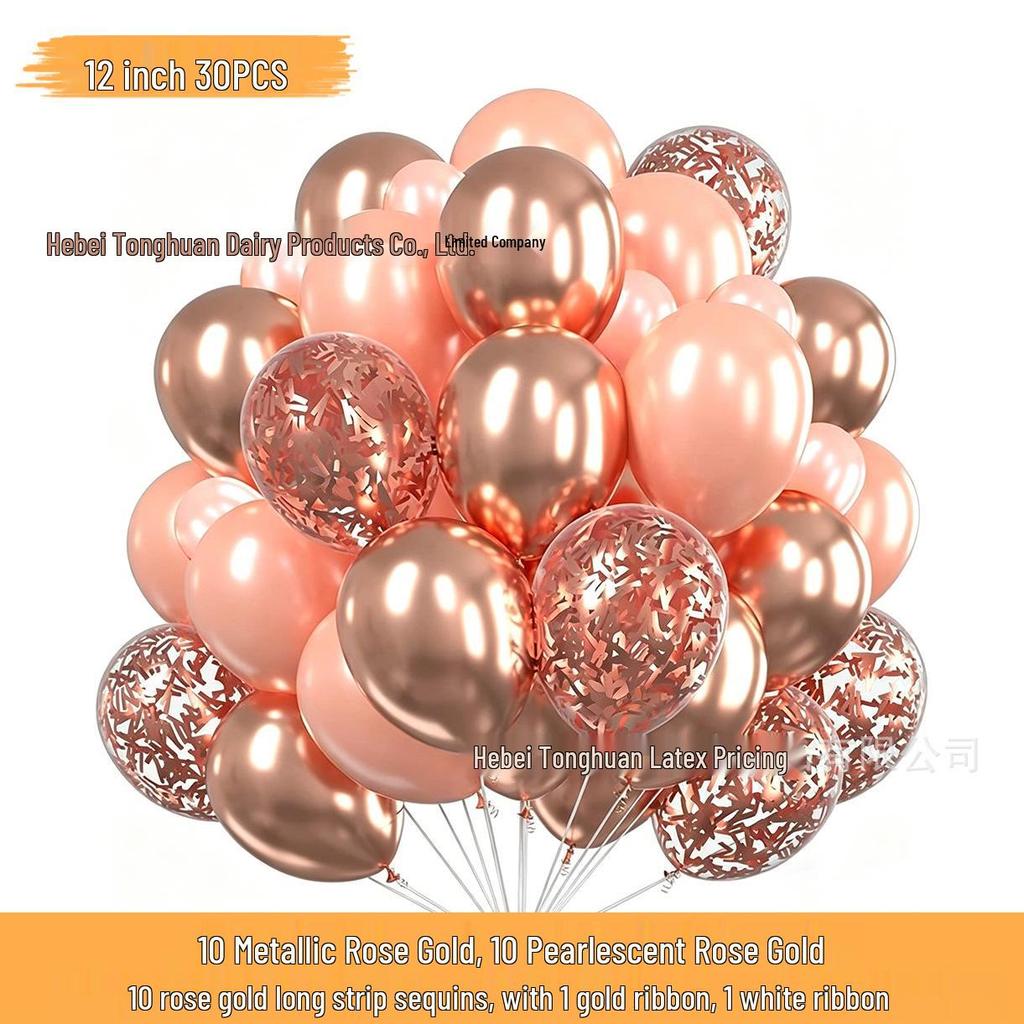 Neues Jahr Matt Glitzer Metallisch Latex Ballon Set für Dekorative Foto Atmosphäre
