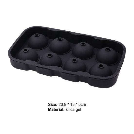 Eisform 8 Zellen Leicht zu lösen Silikon Auslaufsichere Eiswürfelschale für Bar