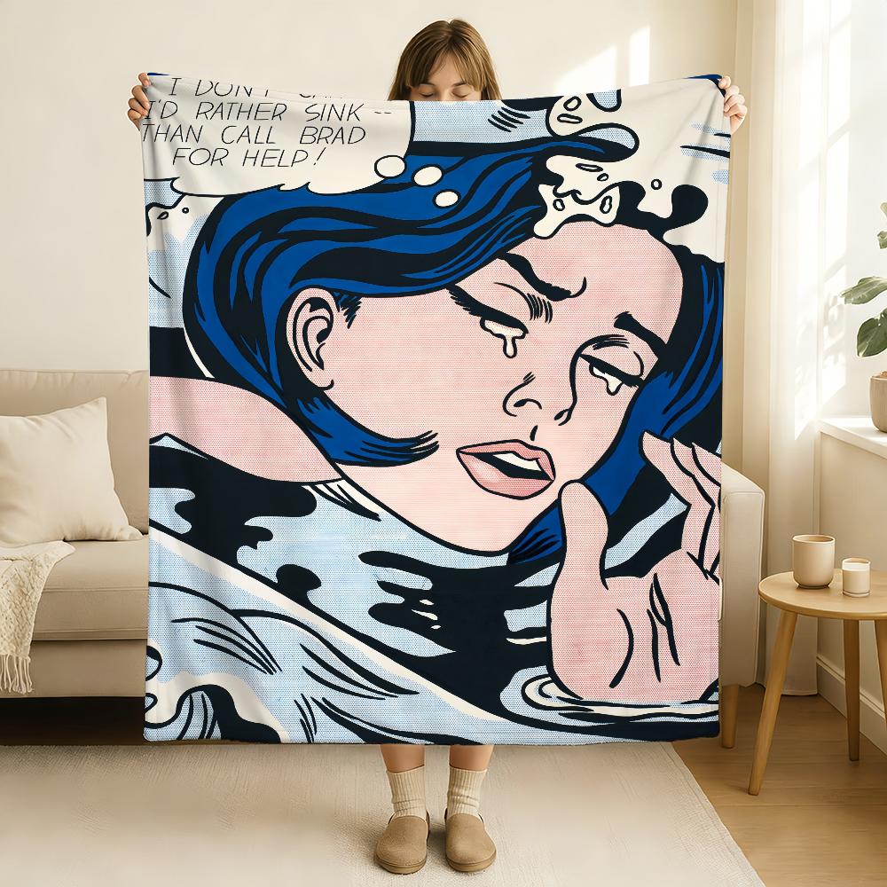 Artist R Roy L Lichtenstein Blanket Soft and Skin Friendly For Couch Bed Napping Bedspread All Seasons Comforter