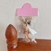 Korean Plush Rabbit Doll Keychain Bowknot Ornament Backpack Decoration for Bag