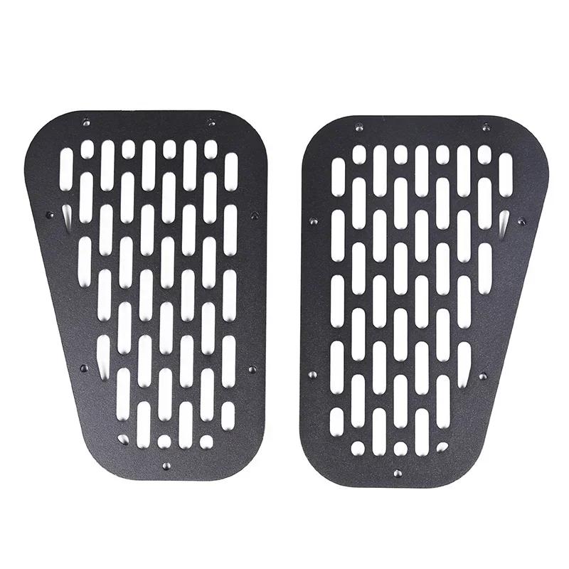 

For Land Rover Defender 90 110 130 2004-2019 Aluminum Alloy Car Front Engine Hood Ventilation Cover Trim Sticker Car Accessories чёрный