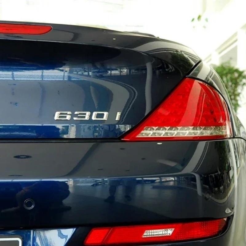 Glossy Black Chrome 630i 635i 640i 645i 650i Emblem Sticker for BMW Serie E90 E91 E92 F30 F31 F34 G20 G21 Car Accessories