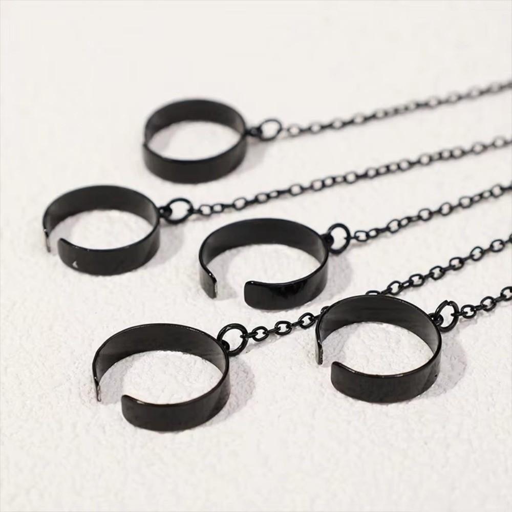 Detachable Wrist Bracelet Ring Gothic Open Chains Rings Trendy Punk Bracelet Ring  Unisex