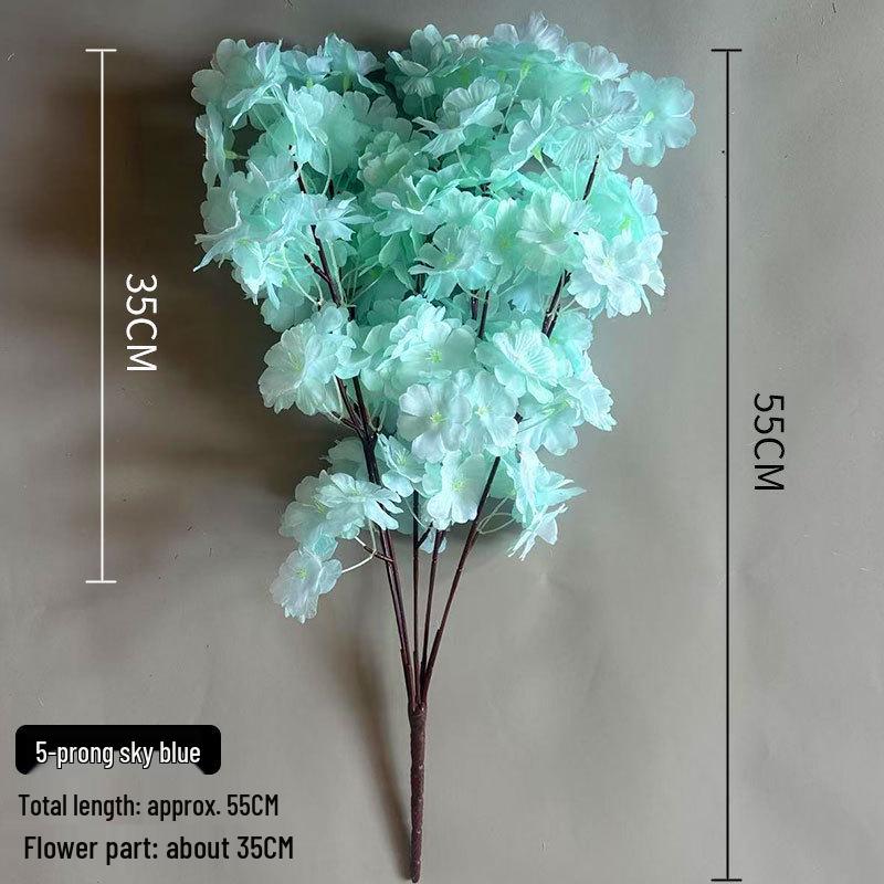 Artificial Cherry Blossom Branch - Dense 3-Prong/4-Prong Cherry Blossom Wedding Decoration