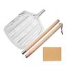 Perforated Pizza Peel Detachable Utensil Rectangular for Home Cooks