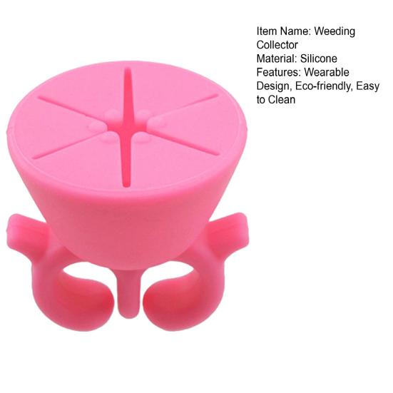 Vinyl Waste Collector Wearable Anti-Spill Easy Scrape Removal Silicone Craft Vinyl Weeding Scrap Collector Ring Weeding Accessory