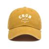 Versatile simple letter printing washed old soft top baseball cap unisex comfortable fashion baseball cap