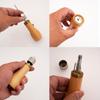 Leather Sewing Awls Tool Set Including Straight/Curved Needle Tip, Sewing Thread & Screwdriver, for Leather Craft Repair