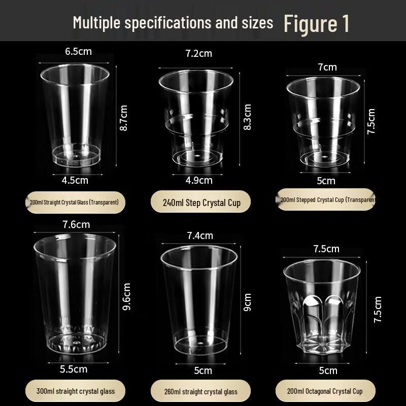 Premium Disposable Thickened Plastic Cups